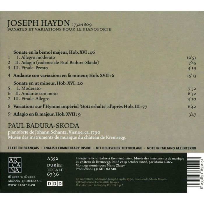 Haydn: Sonates et Variations pour le pianoforte - slide-1