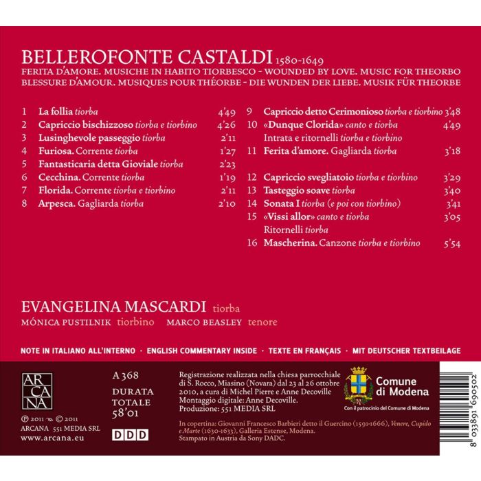Castaldi: Ferita d’amore - muzyka na teorbę - slide-1