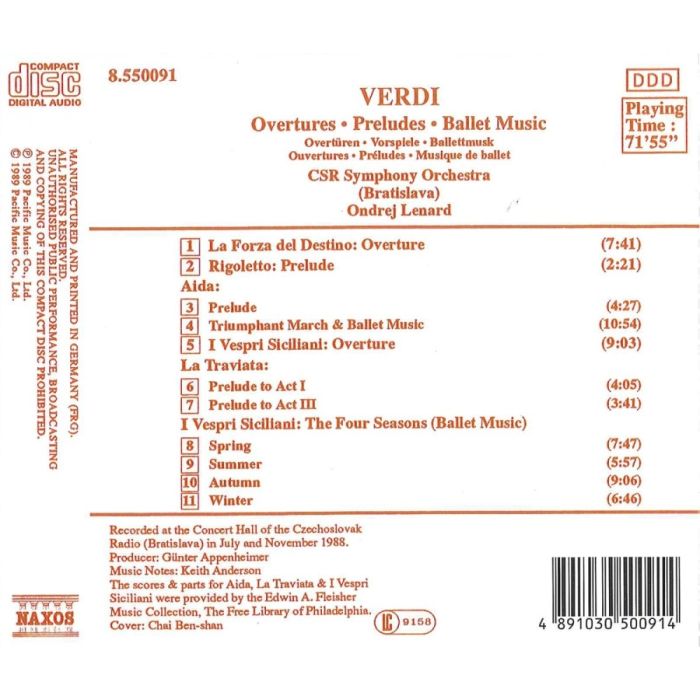 Verdi: Overtures & Preludes - slide-1