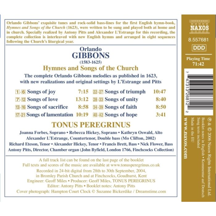 GIBBONS: Hymnes and Songs of the Church - slide-1