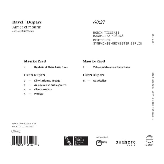Ravel & Duparc: Aimer et mourir - slide-1