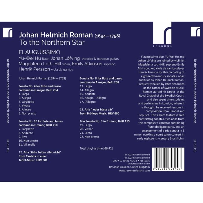 Roman: To the Northern Star - Chamber Works for Flute - slide-1