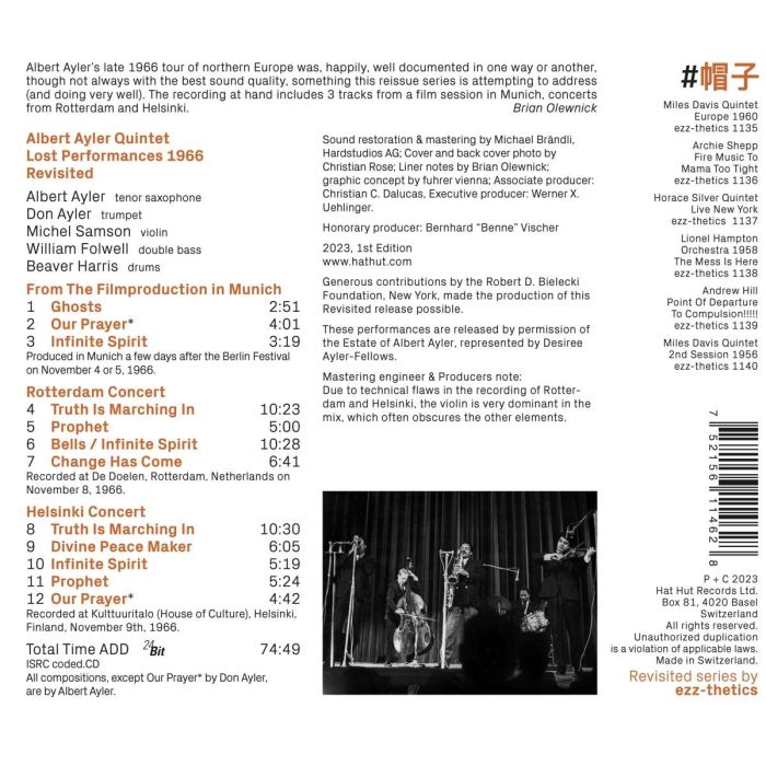 Albert Ayler: Lost Performances 1966 Revisited - slide-1