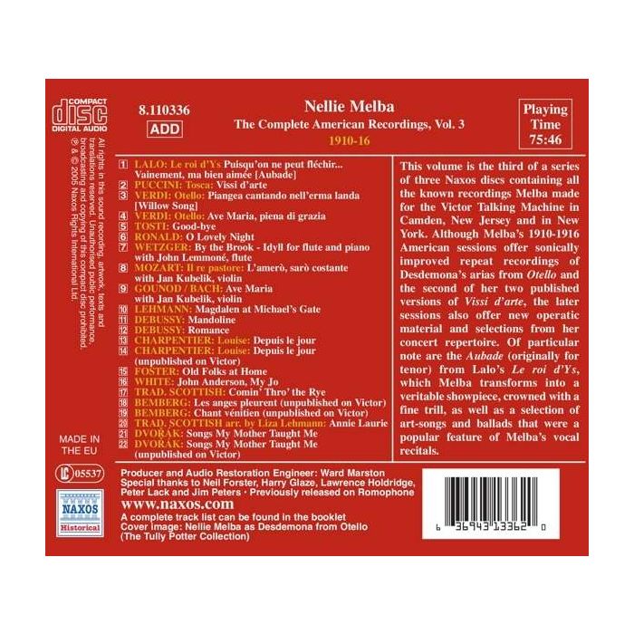 GREAT SINGERS - MELBA vol. 3 - slide-1