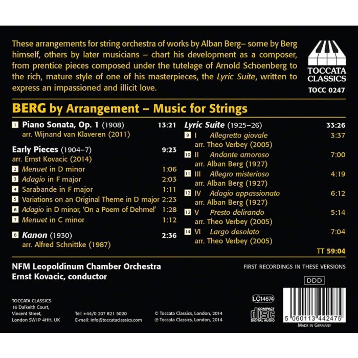 Berg by arrangement - Music for Strings - slide-1