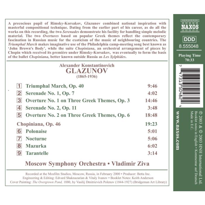 GLAZUNOV: Orchestral works vol.17 - slide-1
