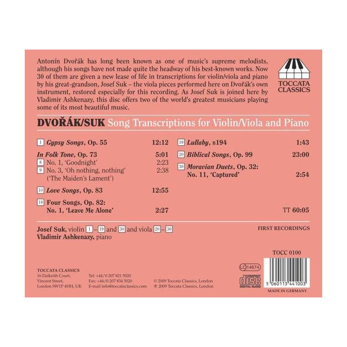 Dvorak: Songs My Great-Grandfather Taught Me - slide-1