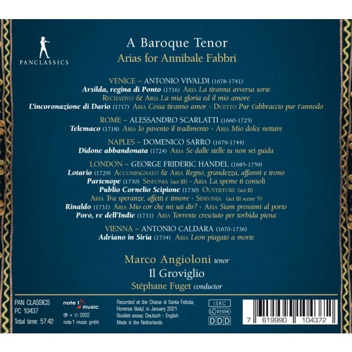 A Baroque Tenor - Arias for Annibale Fabbri - slide-1