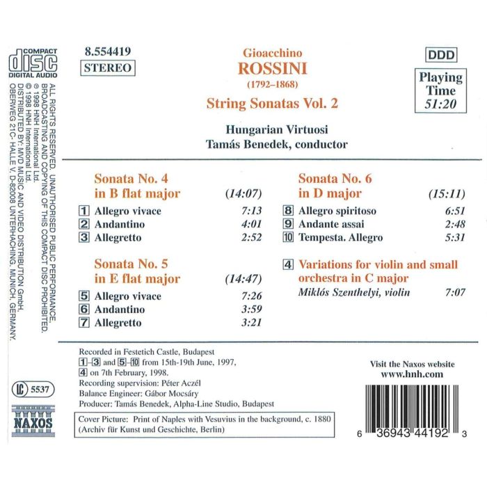 ROSSINI: String Sonatas nos. 4,5 - slide-1