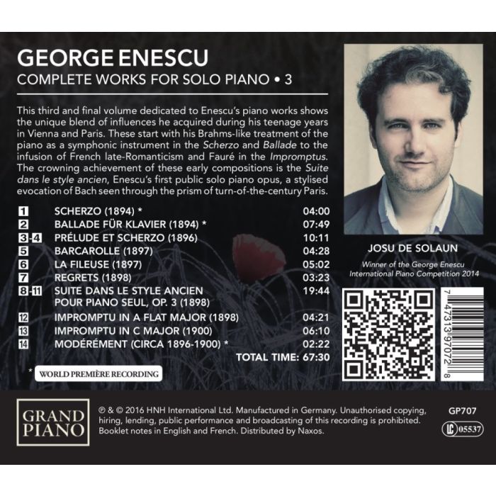 Enescu: Solo Piano Works Vol. 3 - slide-1