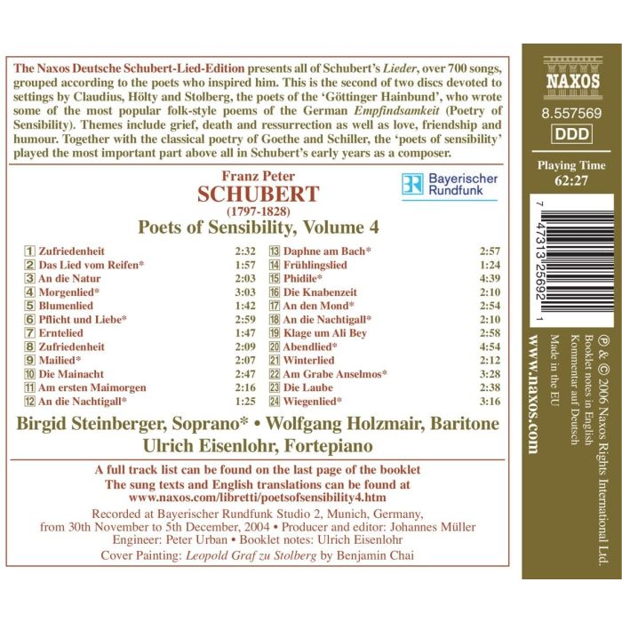 SCHUBERT: Lied Edition 20 vol. 4 - slide-1