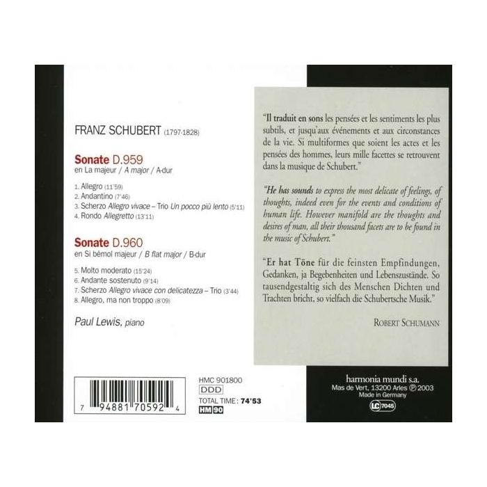 Schubert: Sonates D.959 & D.960 - slide-1