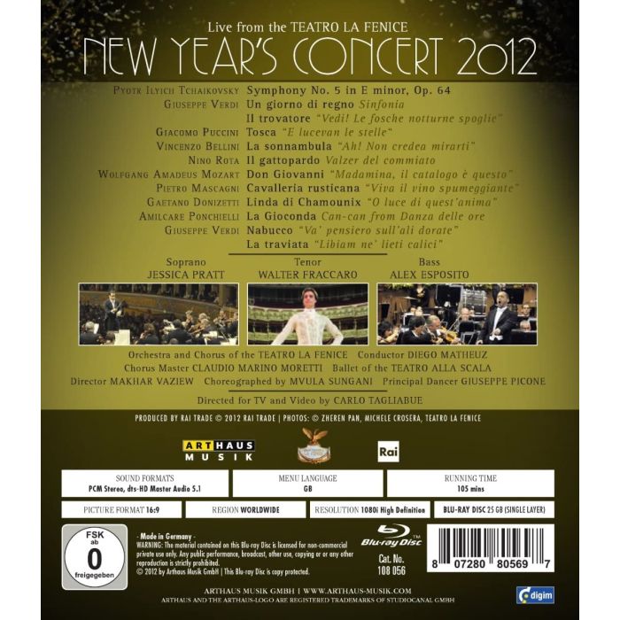 Teatro La Fenice - New Years Concert 2012 - slide-1