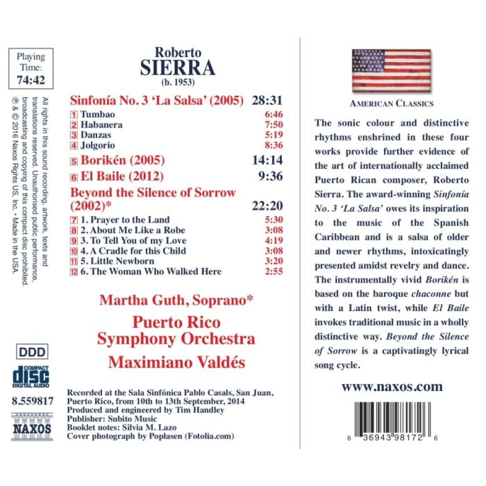 Sierra, Roberto: Sinfonía No. 3 'La Salsa'; Beyond the Silence of Sorrow; Borikén; El Baile - slide-1