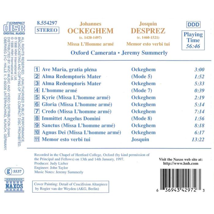OCKEGHEM: Missa L'Homme Arme - slide-1