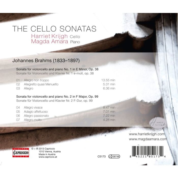 Brahms: Sonatas for Cello and Piano Nos. 1 & 2 - slide-1