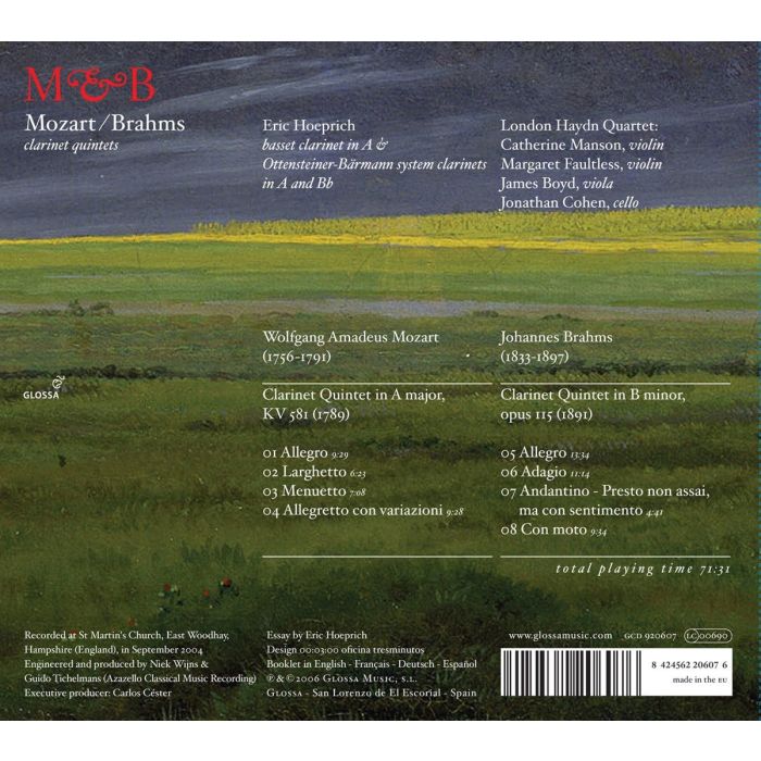 Mozart & Brahms: Clarinet Quintets - slide-1