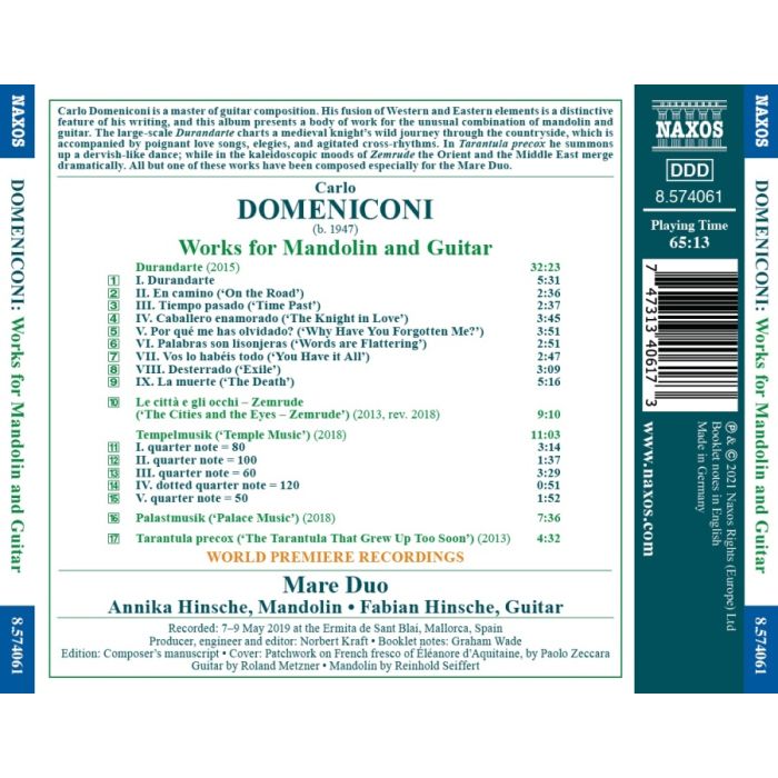 Domeniconi: Works for Mandolin and Guitar - slide-1
