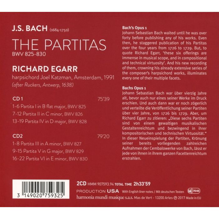 Bach: Complete Partitas BWV 825-30 - slide-1