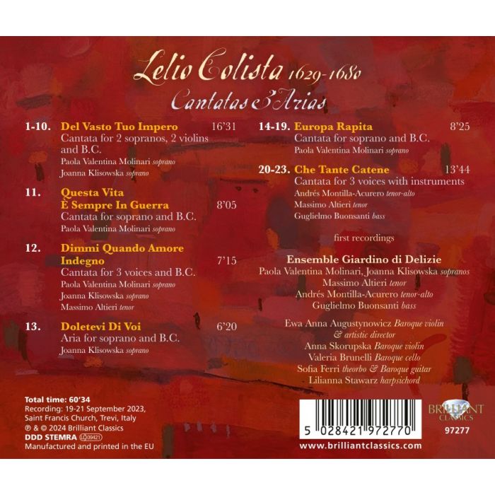 Colista: Cantatas & Arias - slide-1