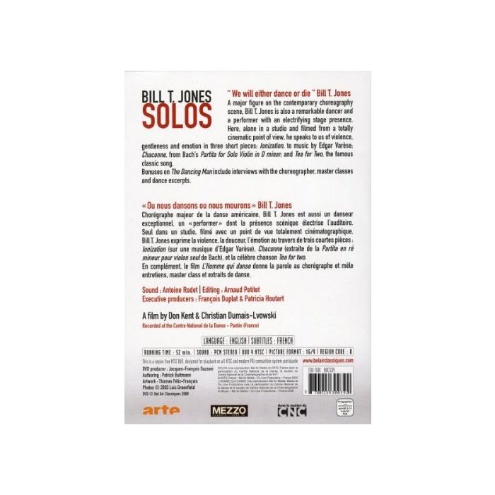 Bill T. Jones: Solos  - A film by Don Kent & Christian Dumais-Lv - slide-1