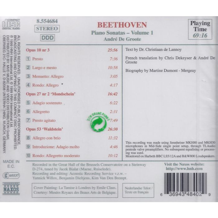 BEETHOVEN: Piano Sonatas vol. 1 - slide-1