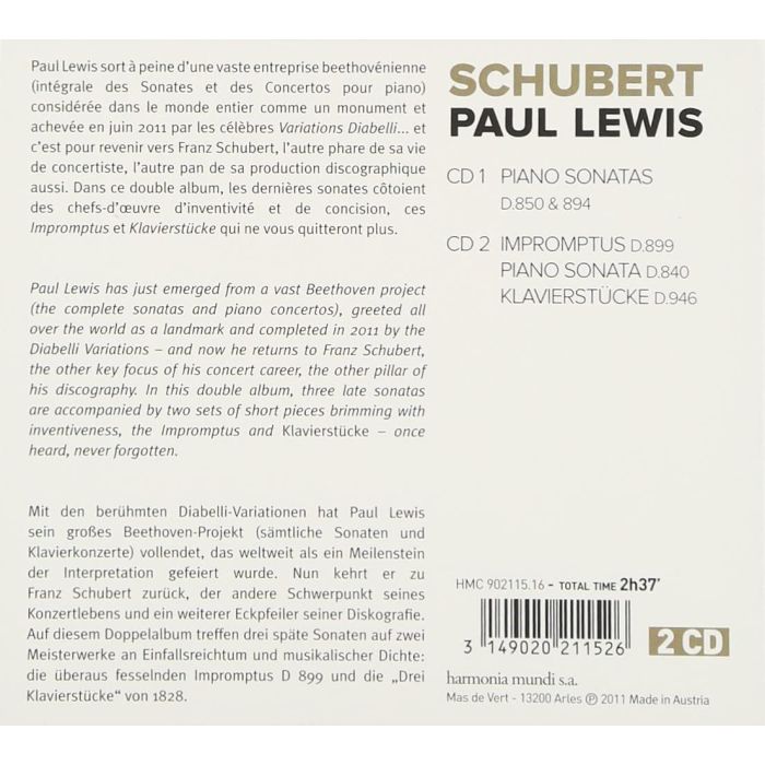 Schubert: Piano Sonatas D. 840, 850 & 894, Impromptus D. 899, Klavierstücke D. 946 - slide-1