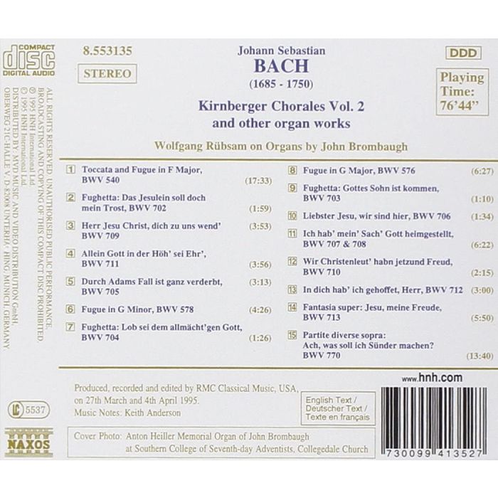 BACH: Kirnberger Chorales vol. 2 - slide-1