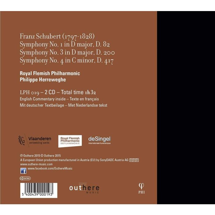 Schubert: Symphonies Nos. 1, 3 & 4 - slide-1