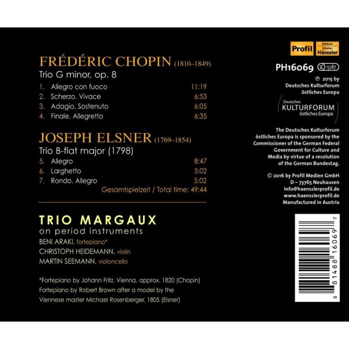 Chopin & Elsner: Fortepiano Trios - slide-1