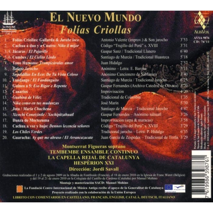 El Nuevo Mundo, Folias Criollas - wybuchowa (!) mieszanka baroku europejskiego i tradycji muzycznych z nowego świata - slide-1