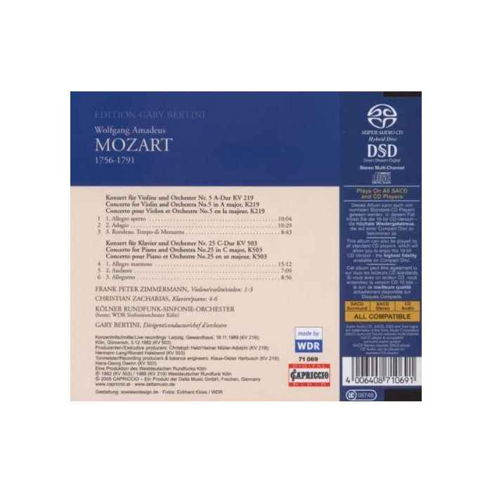 Mozart: Violin Concerto No. 5 & Piano Concerto No. 25 - slide-1