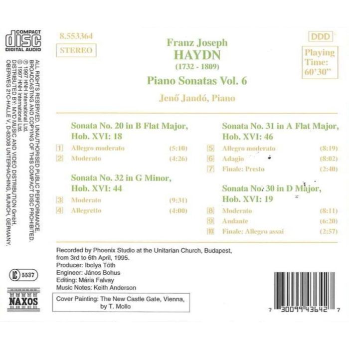 HAYDN: Piano Sonatas Vol. 6 - slide-1