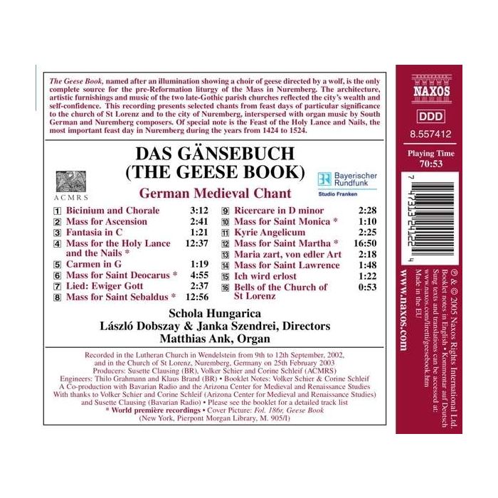 Das Gänsebuch (The Geese Book): German Medieval Chant - slide-1