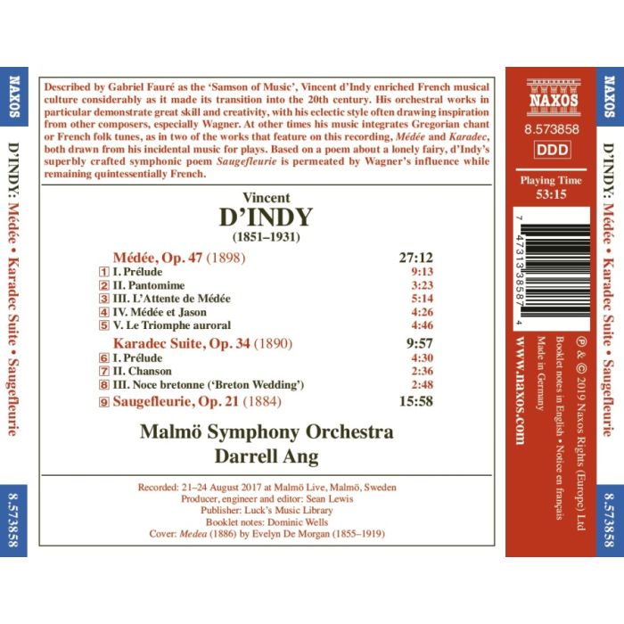 d'Indy: Médée; Karadec Suite; Saugefleurie - slide-1