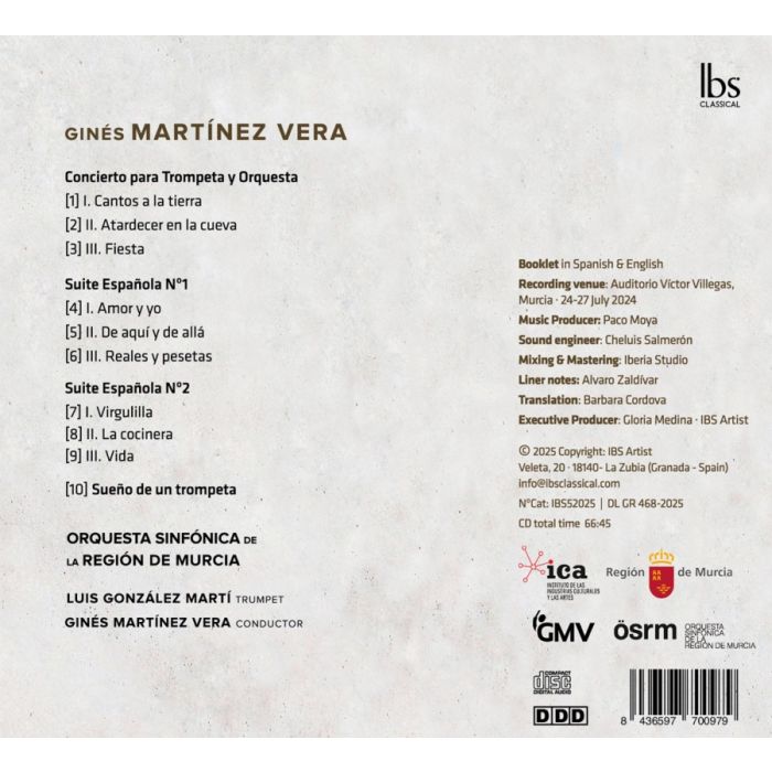 Martinez Vera: Trumpet Concerto; Spanish Suites - slide-1