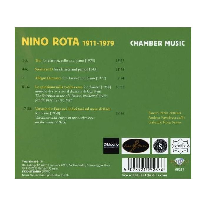 Nino Rota: Chamber Music - slide-1