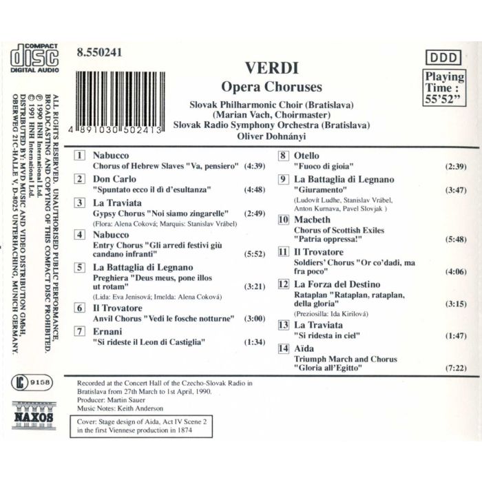 VERDI: Opera Choruses - slide-1