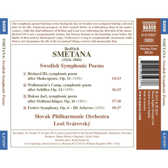 Smetana: Swedish Symphonic Poems - slide-1