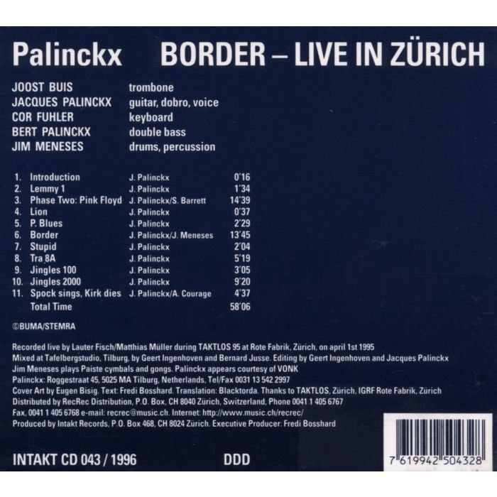 Jacques Palinchx: Border - Live in Zürich - slide-1