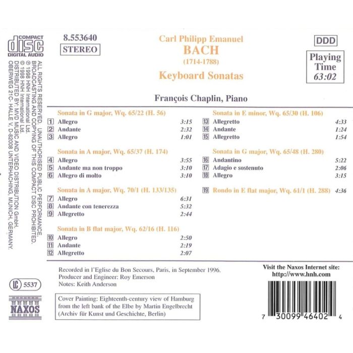 BACH C.P.E.: Keyboard Sonatas - slide-1