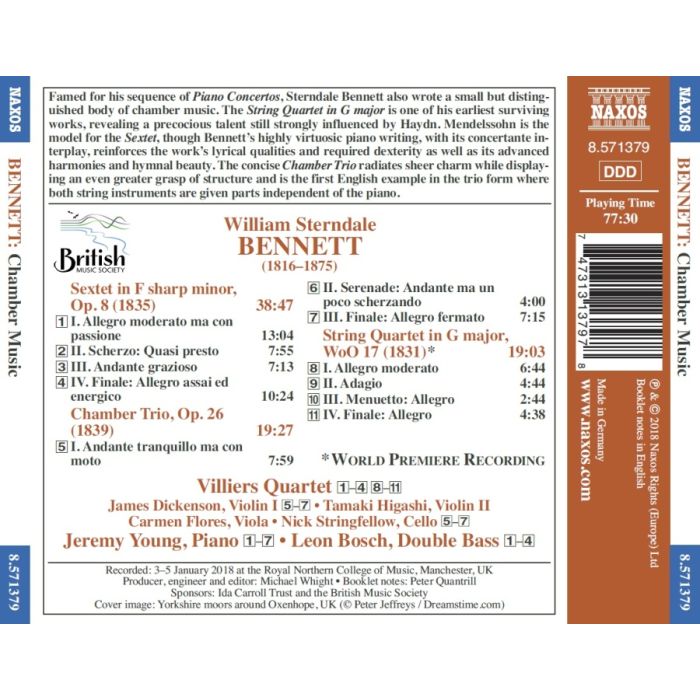 Bennett: Sextet in F sharp minor - slide-1