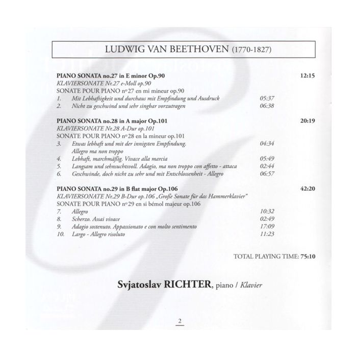 Beethoven: Piano Sonatas (I) - Nos. 27, 28 & 29 - slide-1