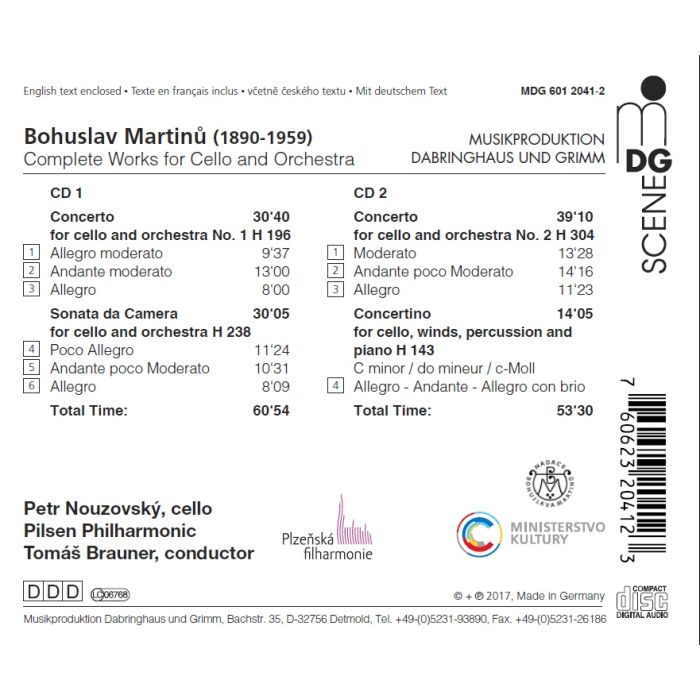 Martinu: Complete Works for Violoncello and Orchestra - slide-1