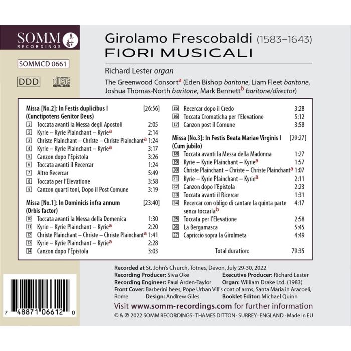 Frescobaldi: Fiori musicali - Organ Masses - slide-1