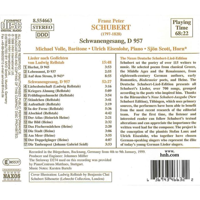 SCHUBERT: Schwanengesang - slide-1