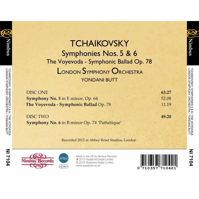 Tchaikovsky: Symphonies Nos. 5 & 6 - slide-1