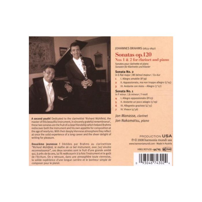 Brahms: Sonatas op. 120 Nos. 1 & 2 - slide-1