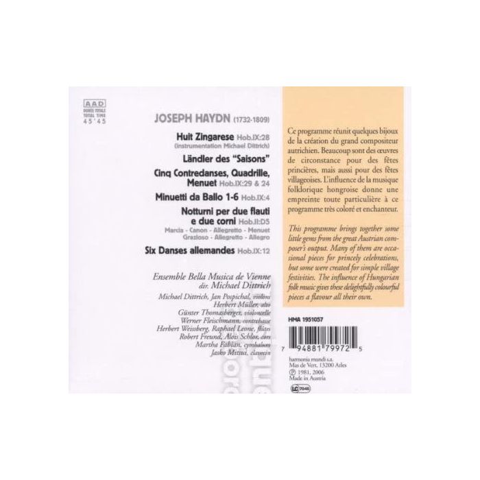 Haydn: Zingarese, Ländler, Nocturnes  - slide-1
