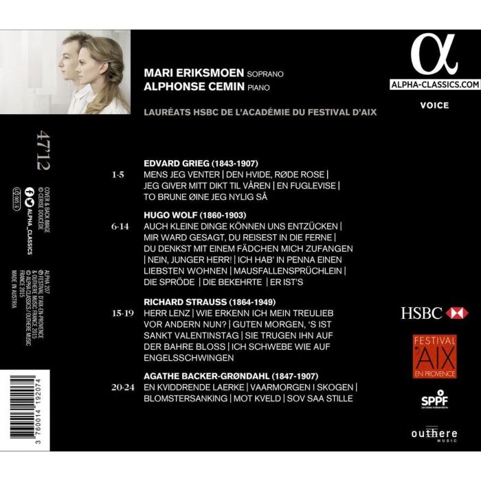 Grieg/ Wolf/ Strauss/ Grøndahl: Lieder & Songs - slide-1